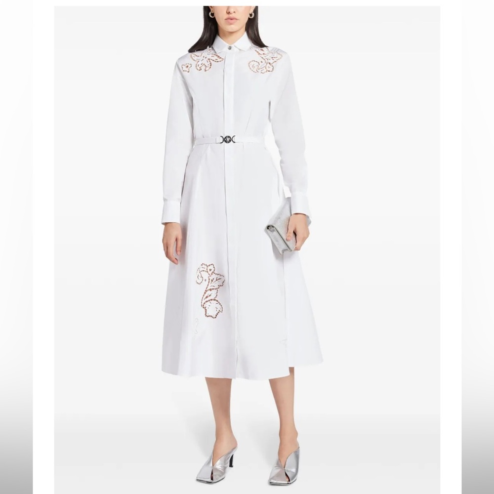 Versace sangallo embroidered shirt dress IT 40 - Picture 2 of 10